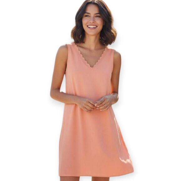 CHELSEA 28 PEACH DRESS SZ.S EUC. - Picture 1 of 8